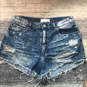 Garage High Waisted Festival Shorts